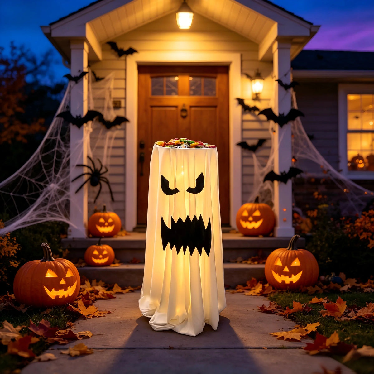 Halloween Ghost Candy Holder for Outdoor Decor