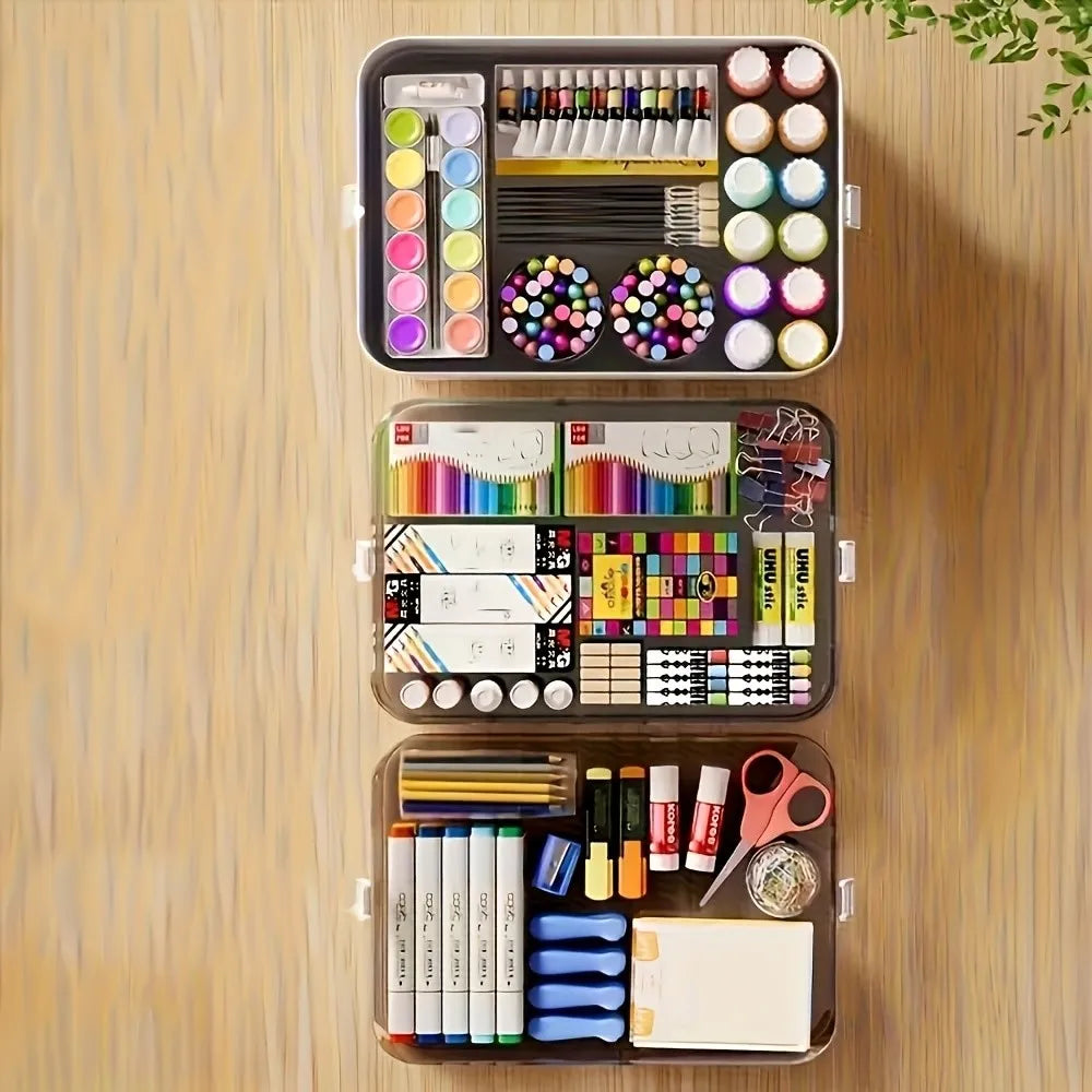 Five Layer Portable Plastic Storage Box