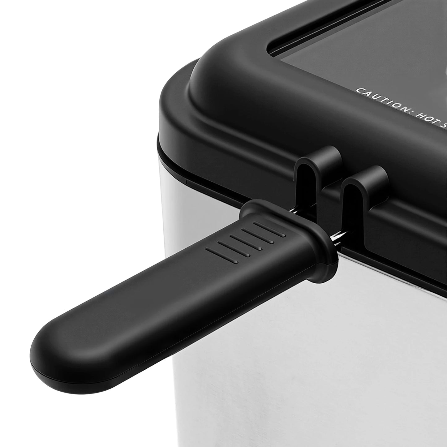 Electric Deep Fryer 2.64qt, Stainless Steel Oil Fryer with Basket & Adjustable Temp 176-374°F, 1000W for Home Fries Chicken