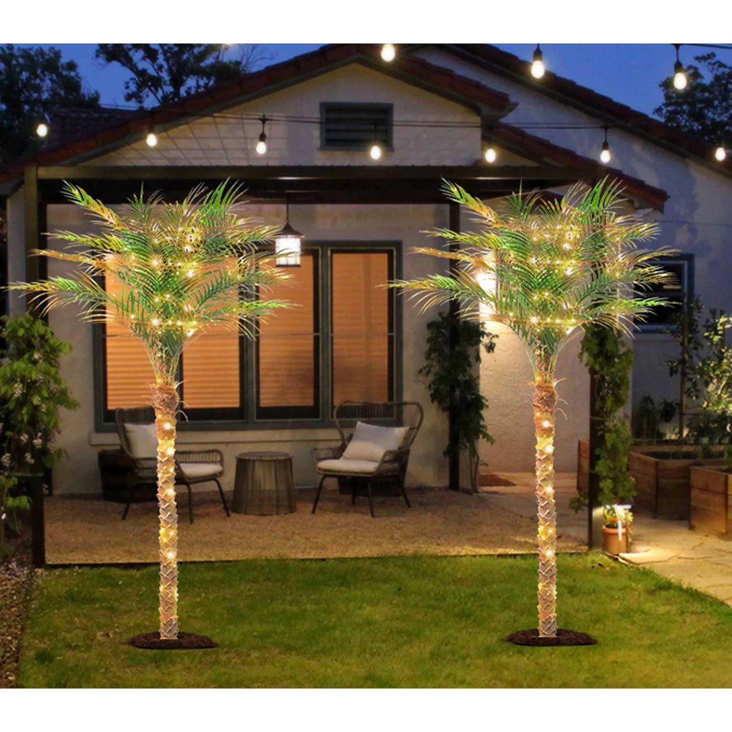 Olitree Artificial Cane Palm Tree For Home Decor