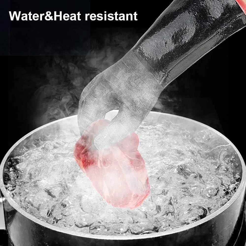 Extreme Heat Resistant Gloves for Grill BBQ, Waterproof Long Sleeve Pit Grill Gloves for Fryer, Oven, Smoker, Oil Resistant Neop