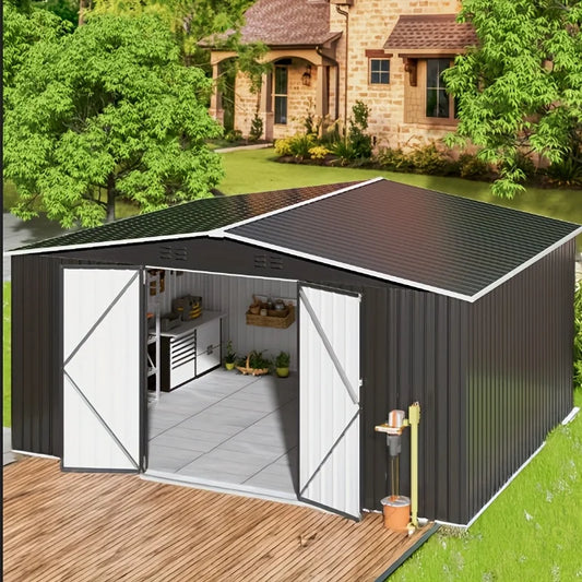 Viwat Heavy Duty Metal Outdoor Storage Shed