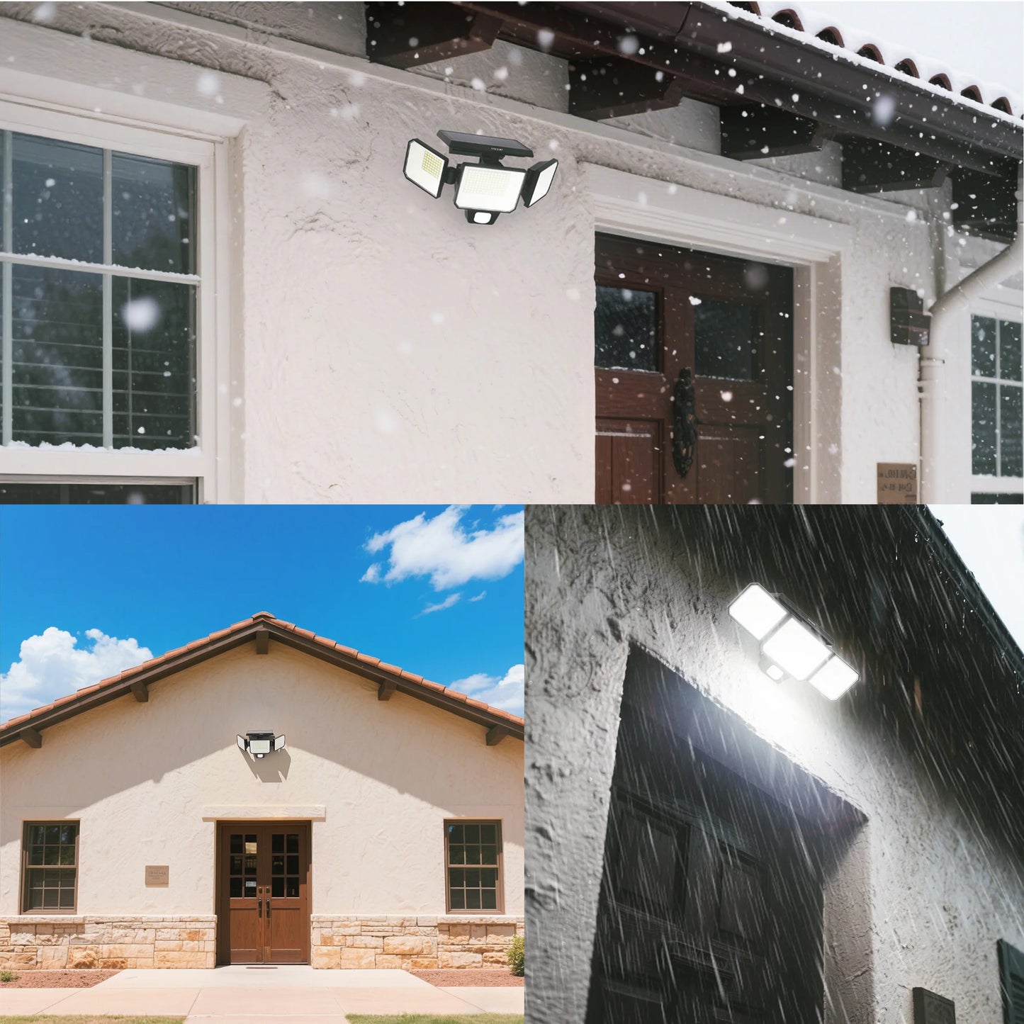 Solar Motion Sensor Outdoor Security Light