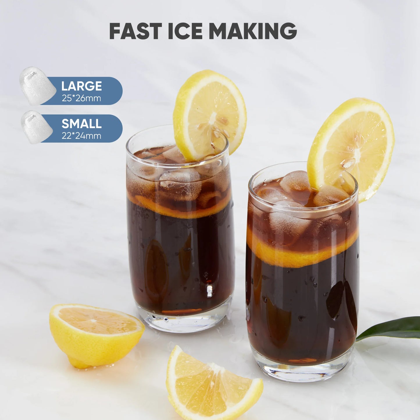 Portable Countertop Ice Maker For Bullet Ice