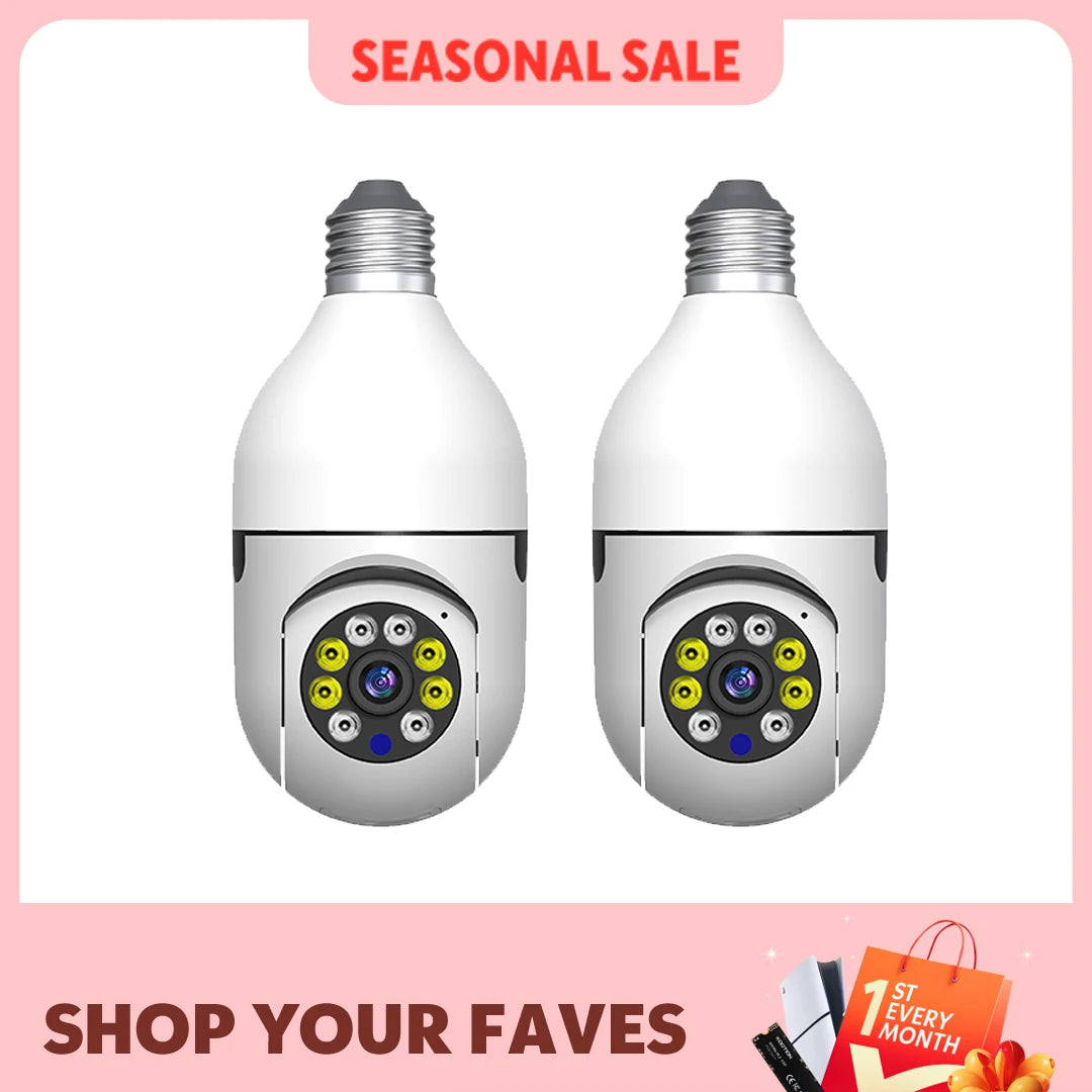 BoyKeep D115 E27 Light Bulb Security Camera WiFi Outdoor