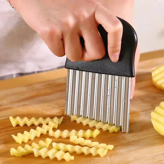 Stainless Steel Wave Knife For Potatoes And Vegetables