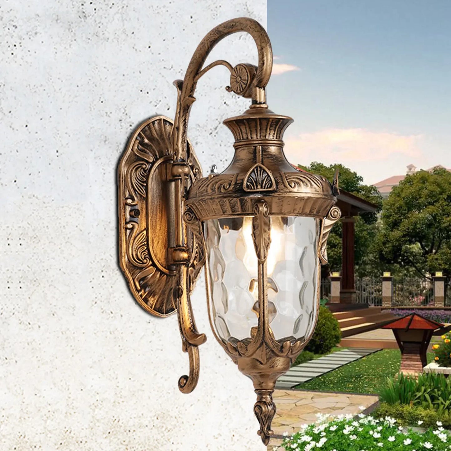 Bymaocar Waterproof Die-Cast Aluminum Outdoor Wall Sconce