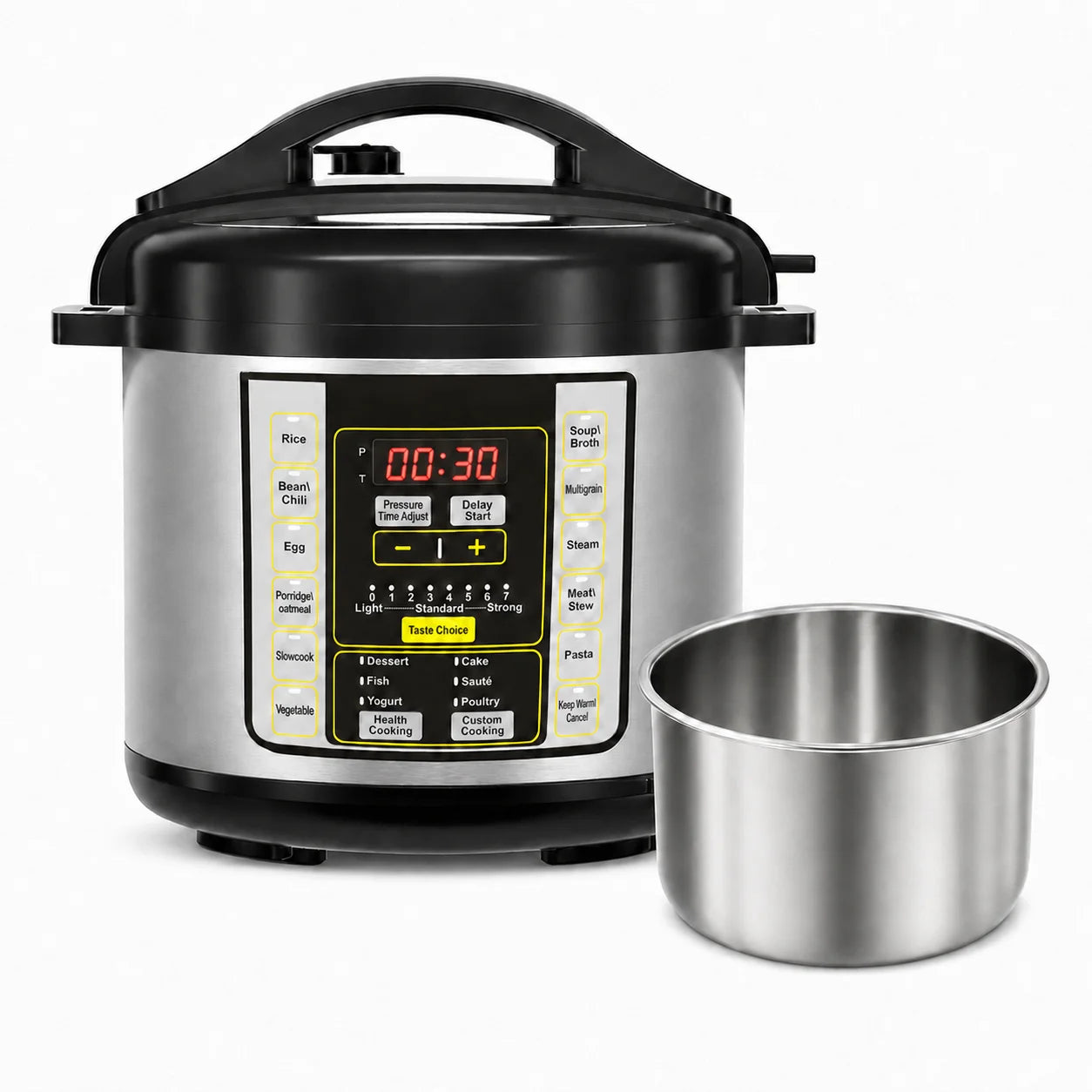 9in1 Electric Multi Cooker With 304 Stainless Steel Liner