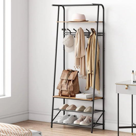 TWISTER.CK Coat Rack Hall Tree With Shoe Storage Bench