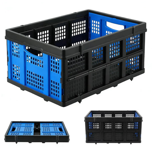 Foldable Heavy Duty Plastic Storage Crate