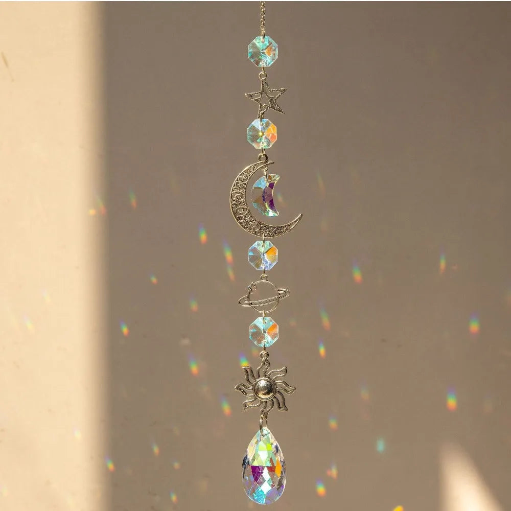 Crystal Dream Catcher Wind Chime Pendant