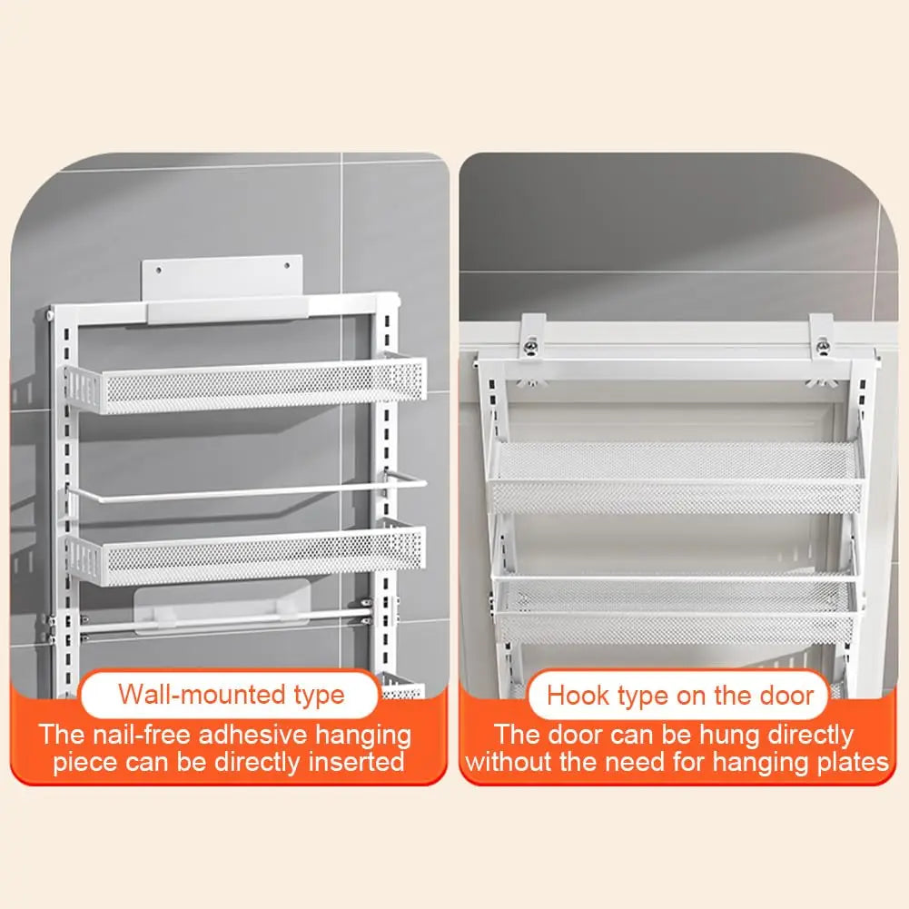 Adjustable Over Door Pantry Storage Organizer