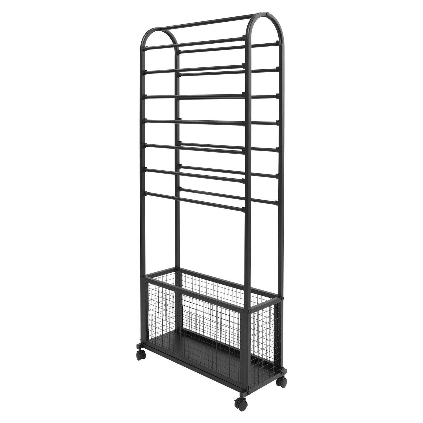 Metal Rolling Ribbon Holder Organizer Rack 15 Rods