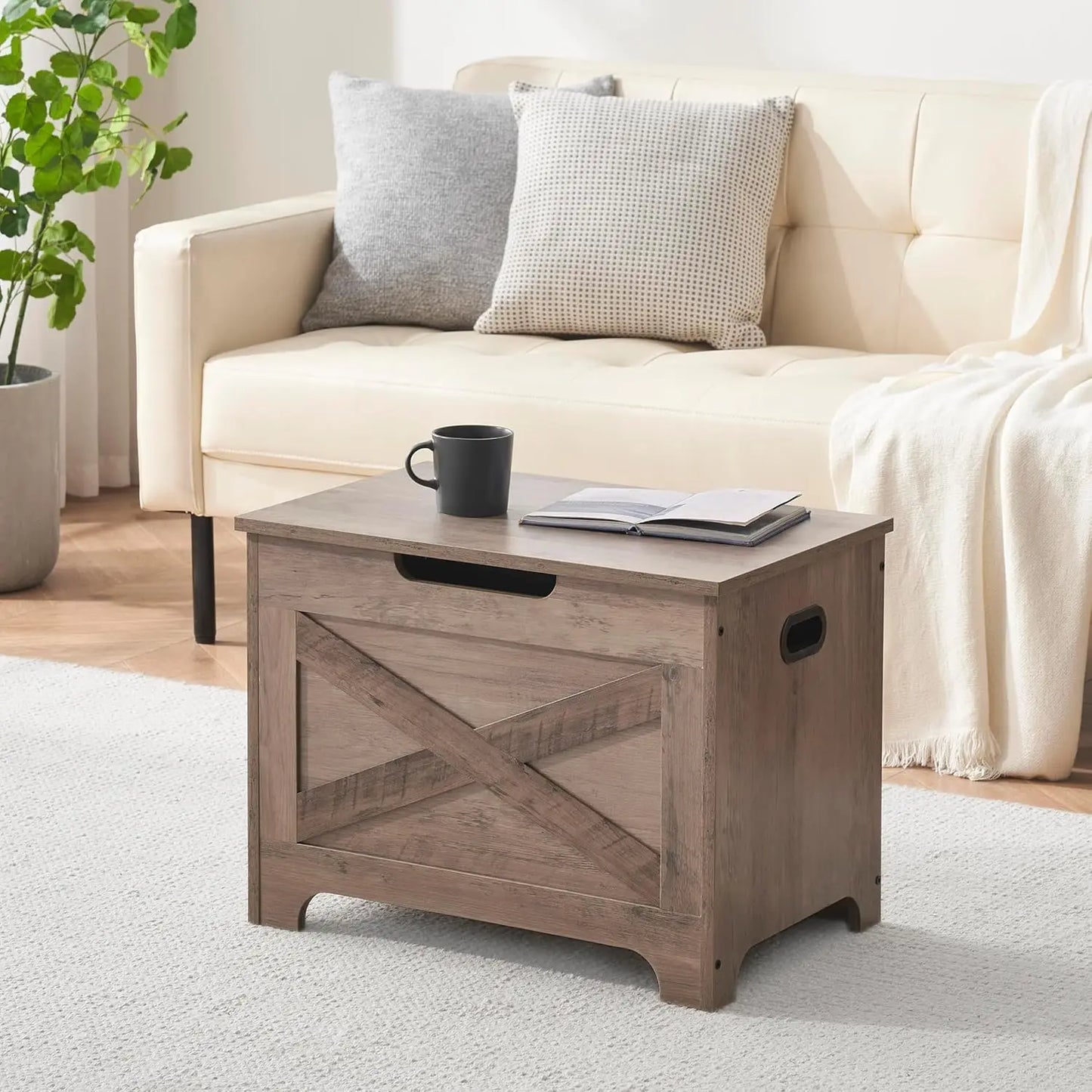 Twister Wooden Storage Bench Chest