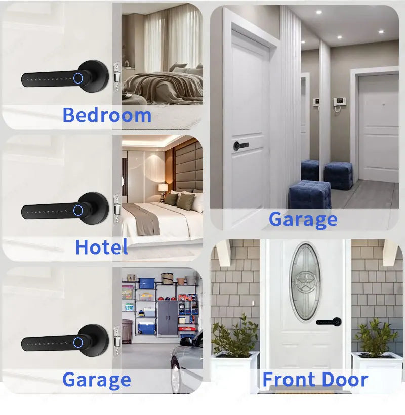 DSKDFTY Keyless Fingerprint Door Lock With Biometric Access