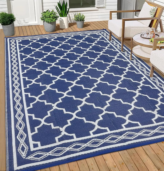 TWISTER.CK Reversible Waterproof Outdoor Patio Rug