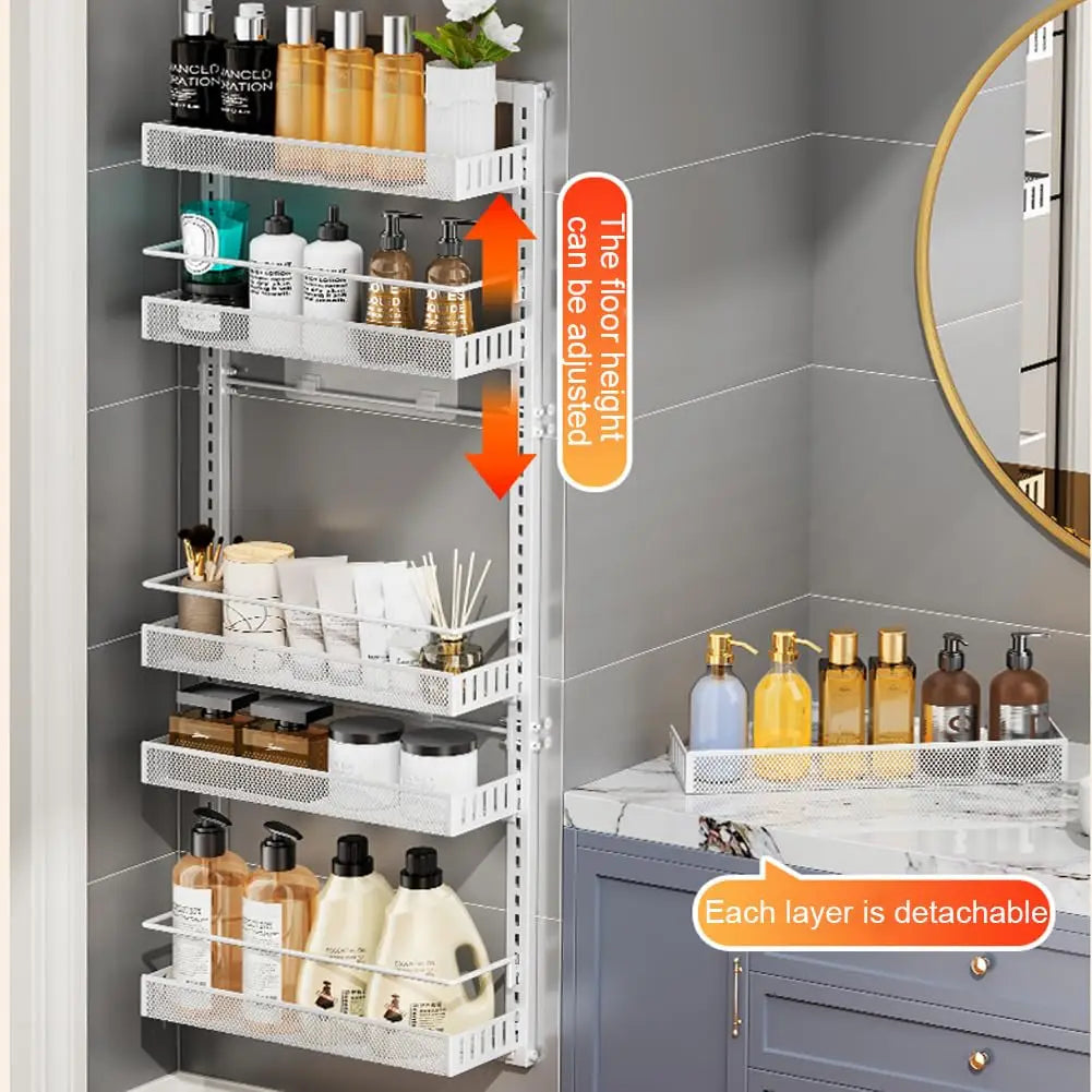 Adjustable Over Door Pantry Storage Organizer