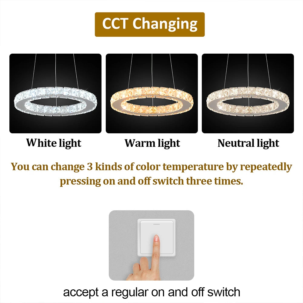 Luxury Crystal Led Pendant Light Loft Stair Droplight Modern Chandelier Ceiling Lamps Home Appliance Deco Lustre Hanging Fixture