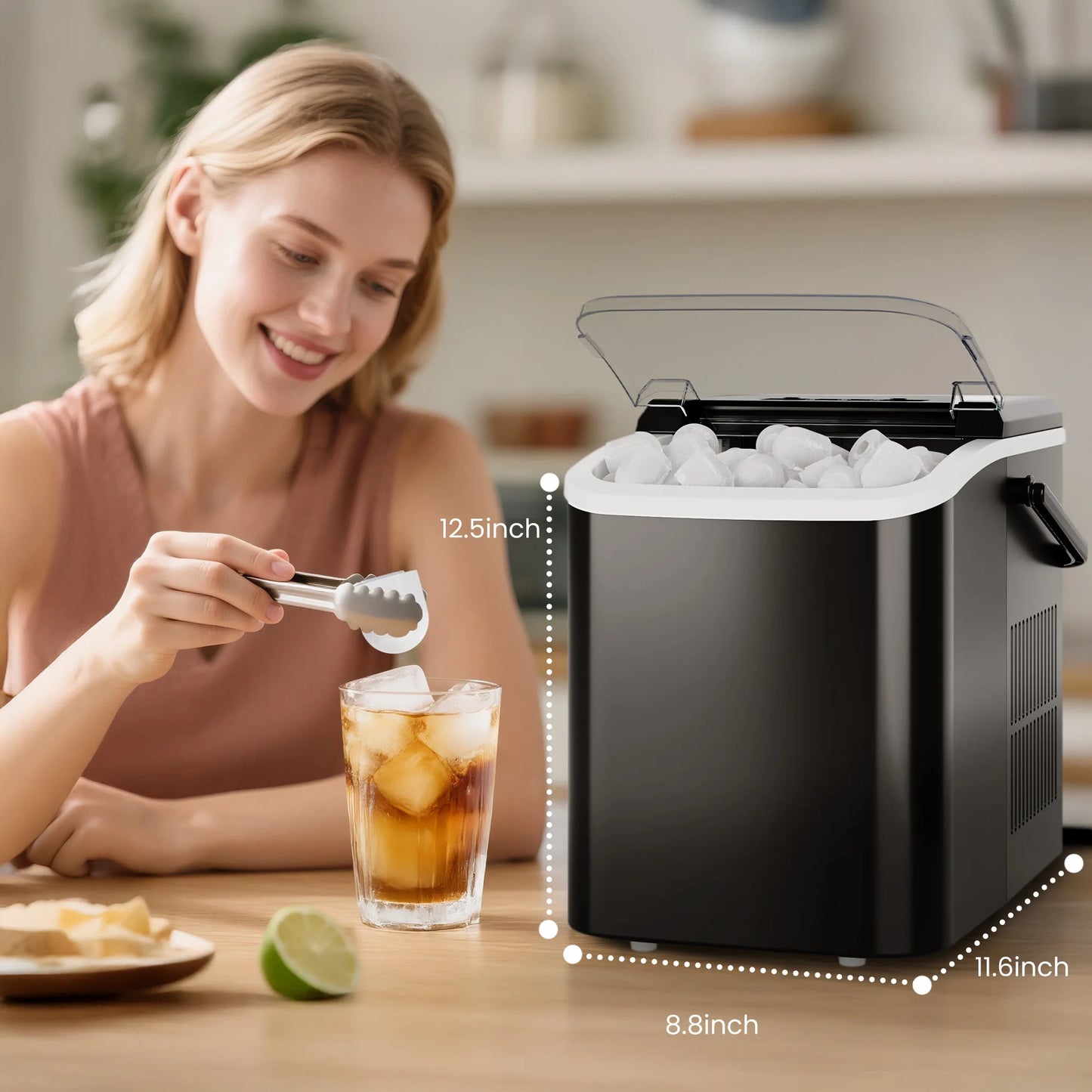Portable Countertop Ice Maker For Bullet Ice