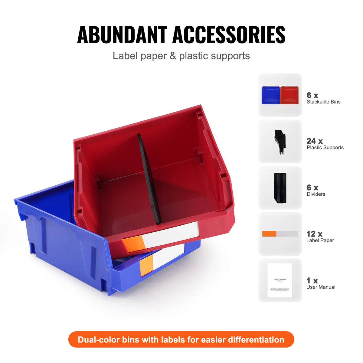 SucceBuy Stackable Wall Mounted Storage Bins