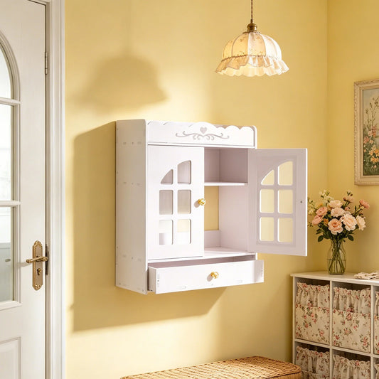 Bymaocar Bathroom Over Toilet Storage Cabinet Wall Mounted