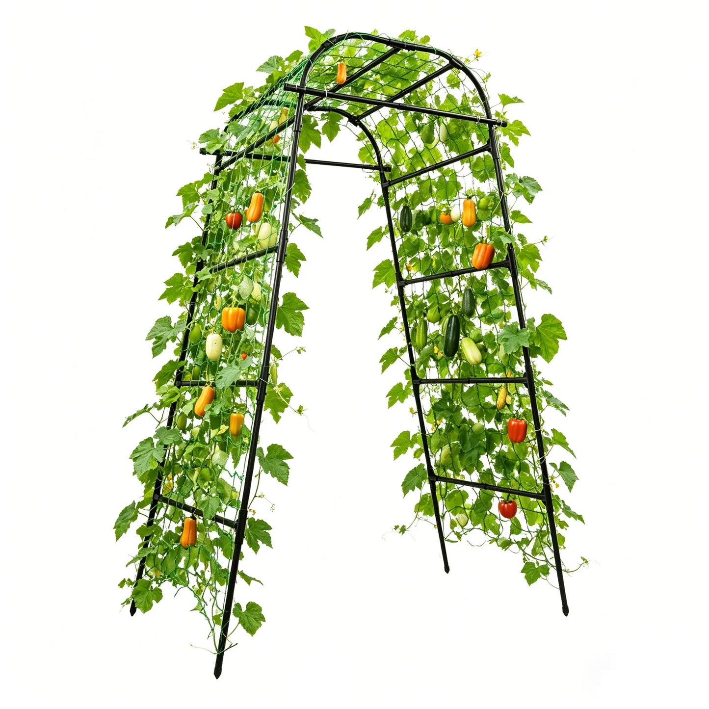 Metal Garden Arch Trellis 80*90*210CM Vegetable Plant Climbing Frame for Wedding Party Climbing Plant Outdoor Indoor