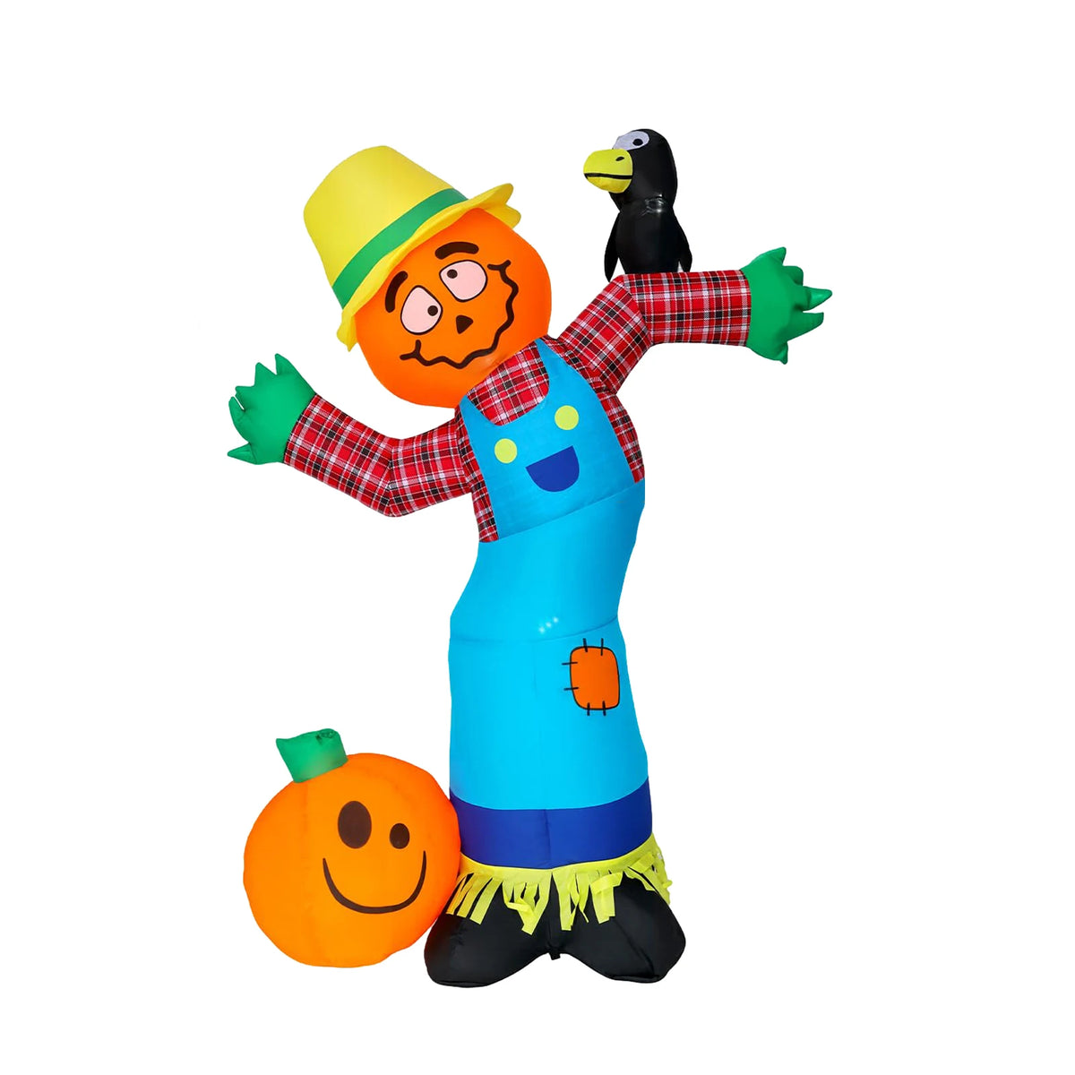 HiMISS Halloween Pumpkin Scarecrow Inflatable Yard Decor