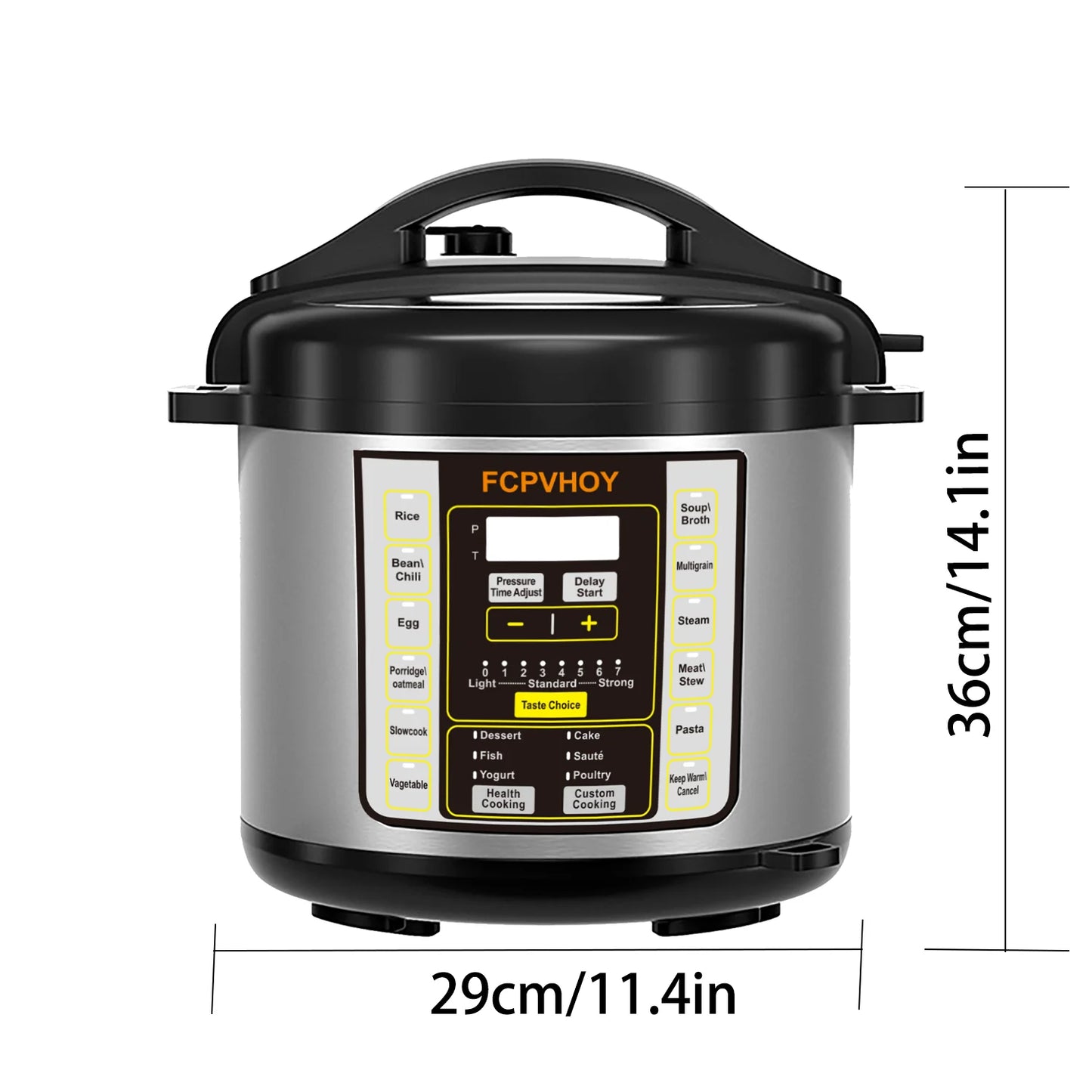 9in1 Electric Multi Cooker With 304 Stainless Steel Liner