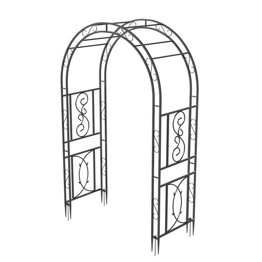 Heavy Duty Metal Garden Arbor Plant Arch Trellis