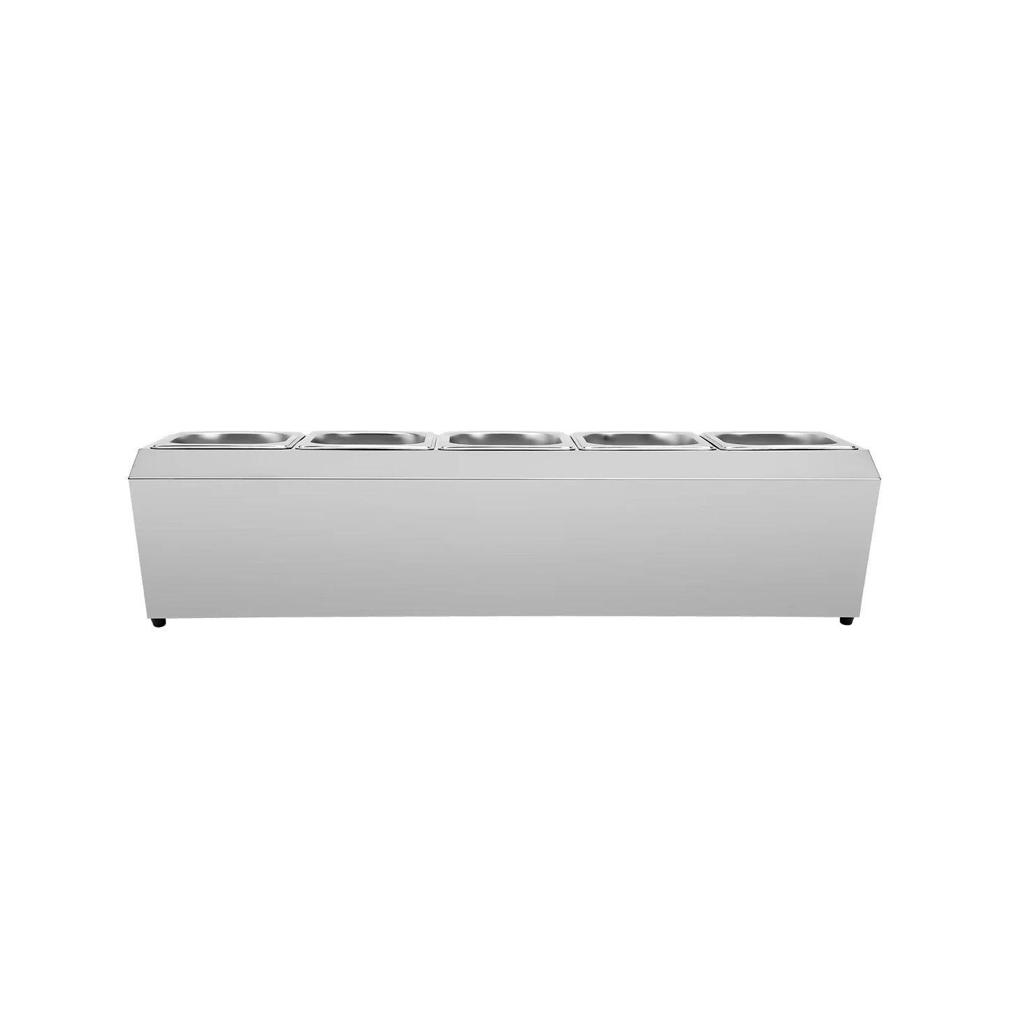 High Quality 201 Stainless Steel Seasoning Box Household Seasoning Tank Countertop Inclined Holder for Seasoning Sauce Jam Fruits 86*22.5*22cm Sliver