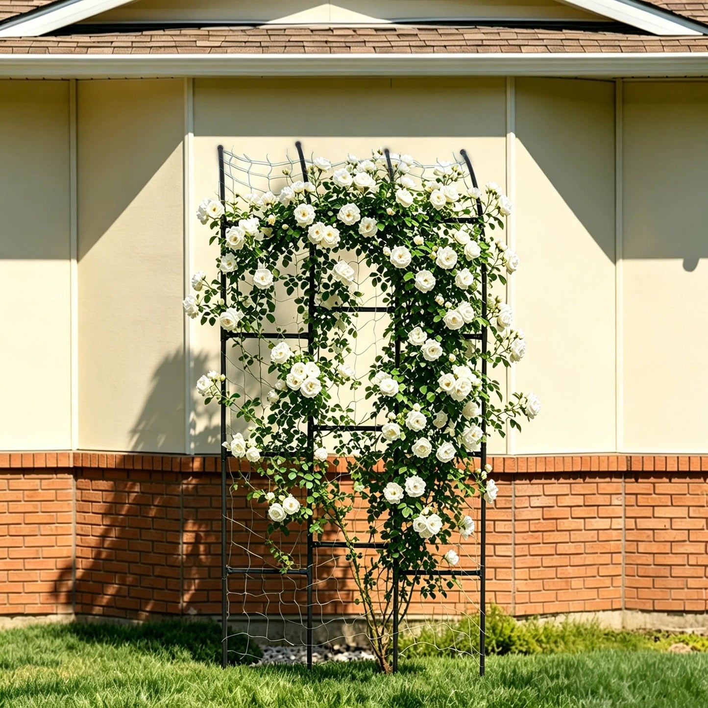 Metal Garden Arch Trellis For Vegetables And Climbing Plants