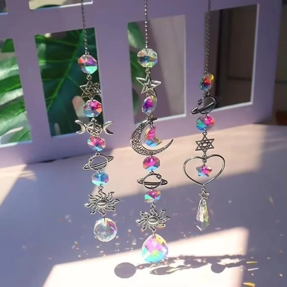 Crystal Dream Catcher Wind Chime Pendant