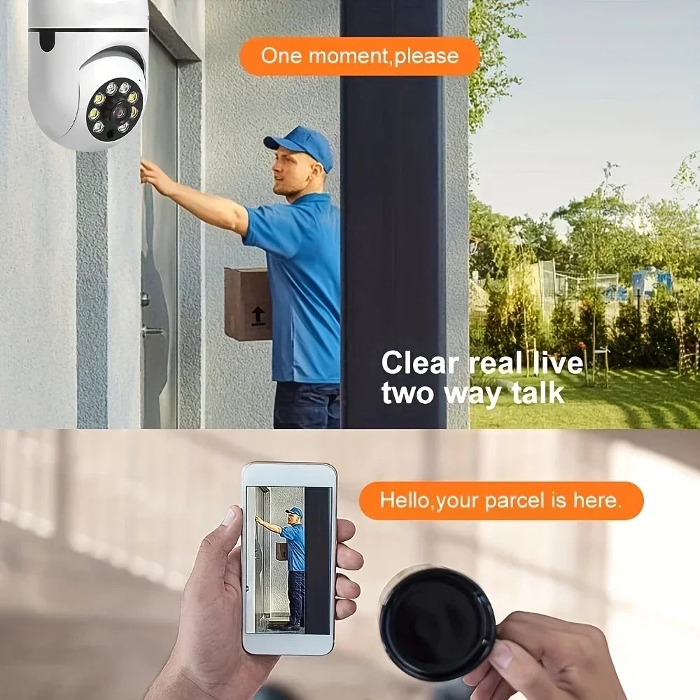 BoyKeep D115 E27 Light Bulb Security Camera WiFi Outdoor