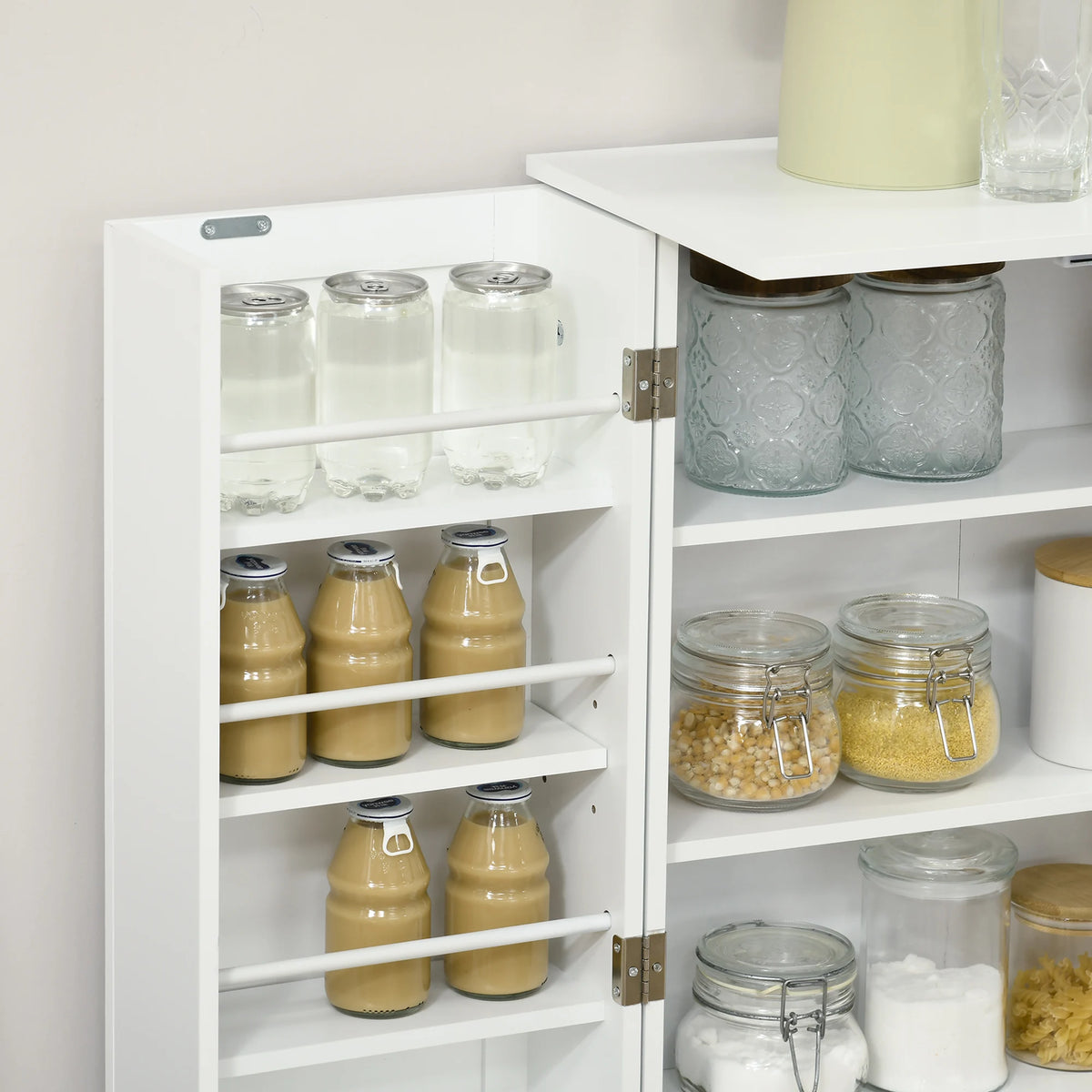 HOMCOM Modern Freestanding Storage Cabinet With Shelves