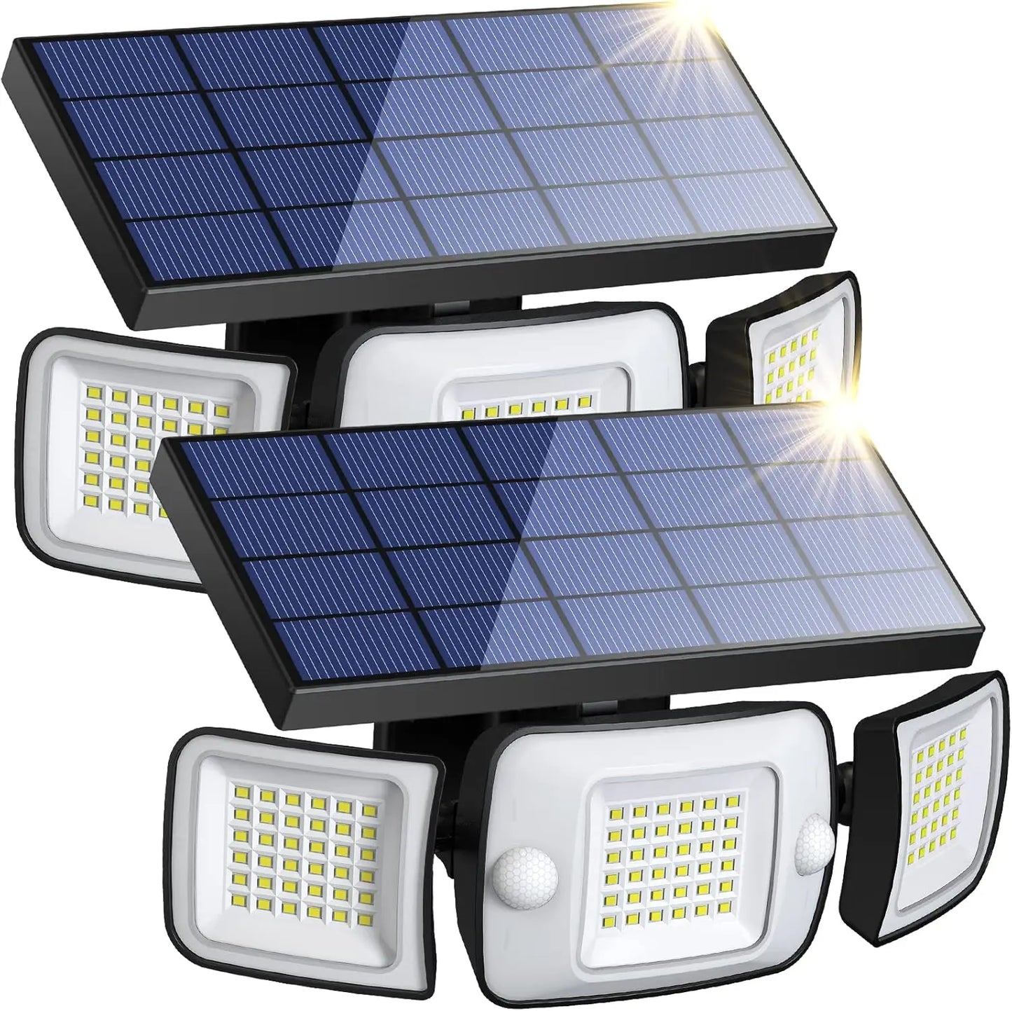 Intelamp Dual Motion Sensor Solar Outdoor Flood Light