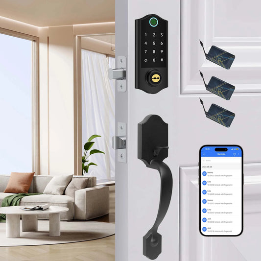 Keyless Fingerprint Door Lock With Keypad