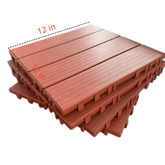 Interlocking Plastic Floor Tiles for Indoor Outdoor Use