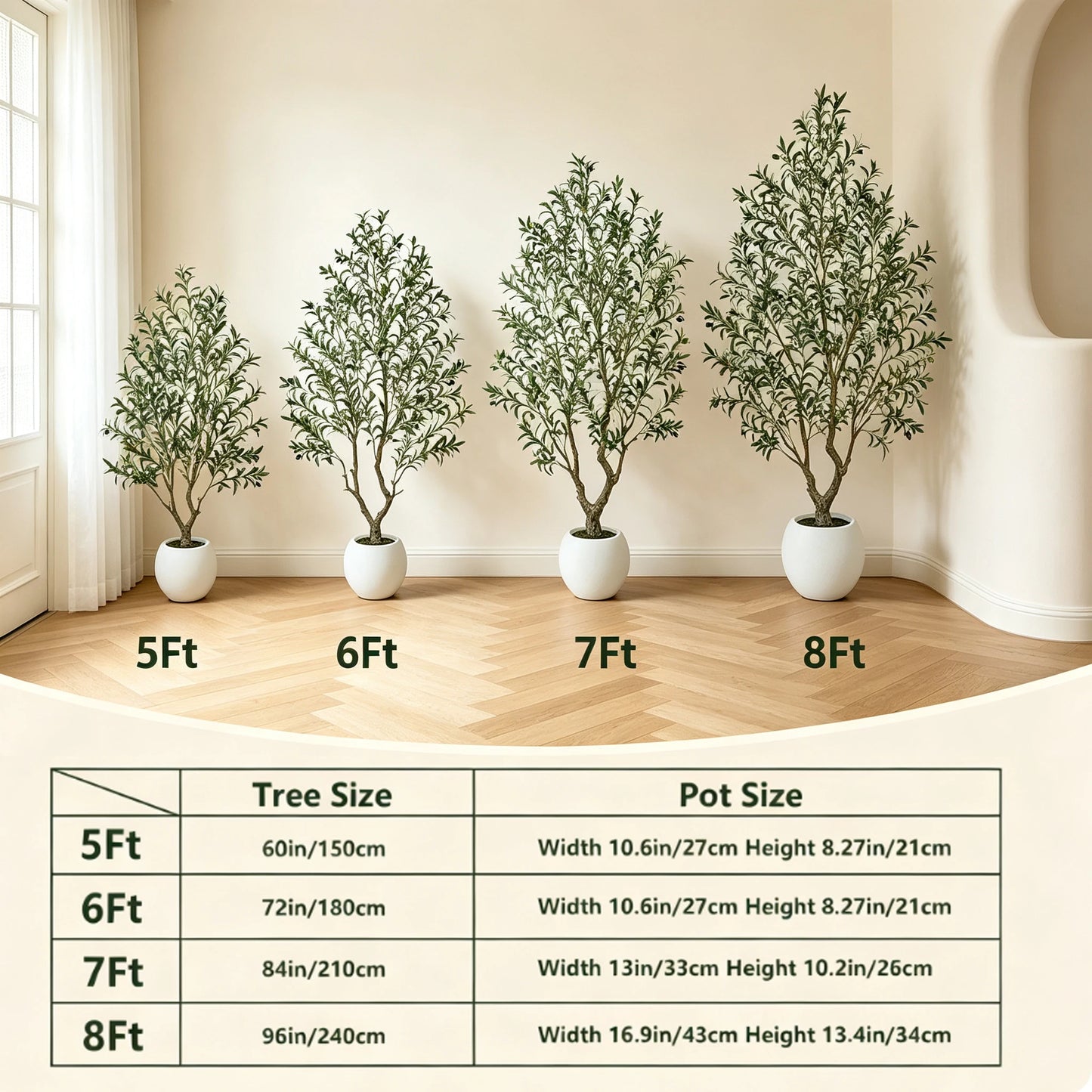 Olitree Artificial Olive Tree With Decorative Planter