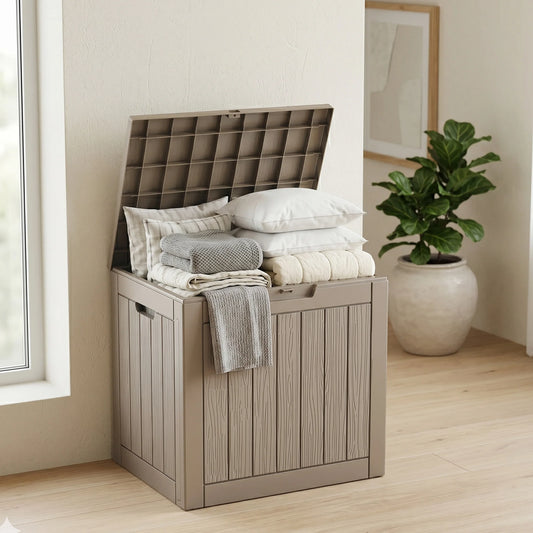 Lockable Resin Outdoor Deck Box Waterproof Storage