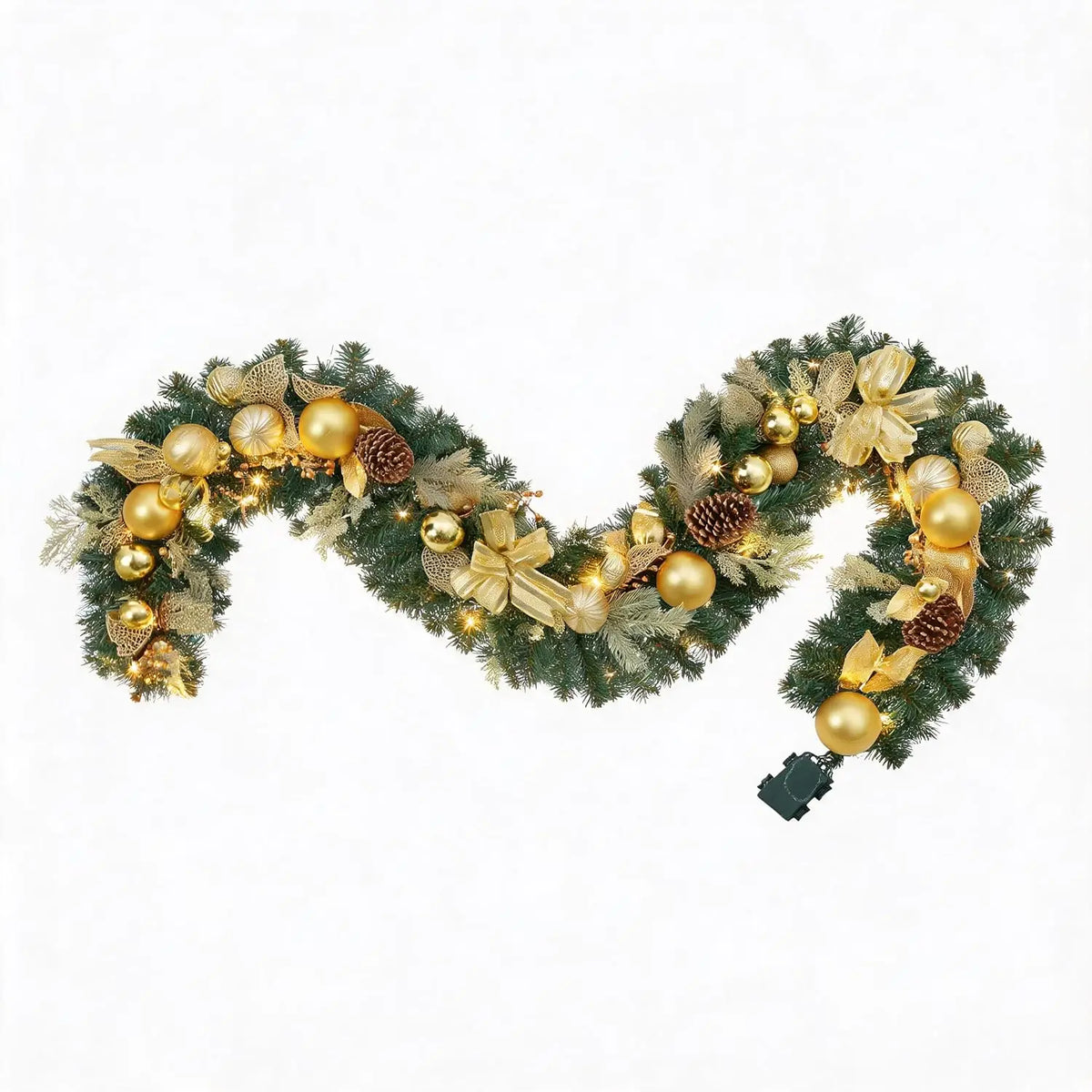 Garvee Pre Lit LED Christmas Garland Decoration