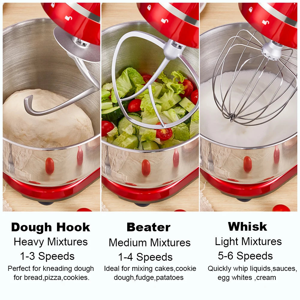 BioloMix Stand Mixer With Quiet Motor And Whisk