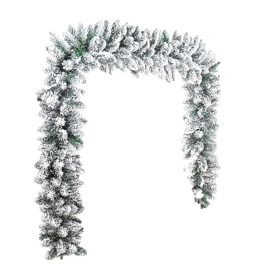 Snow Flocked Artificial Christmas Pine Garland