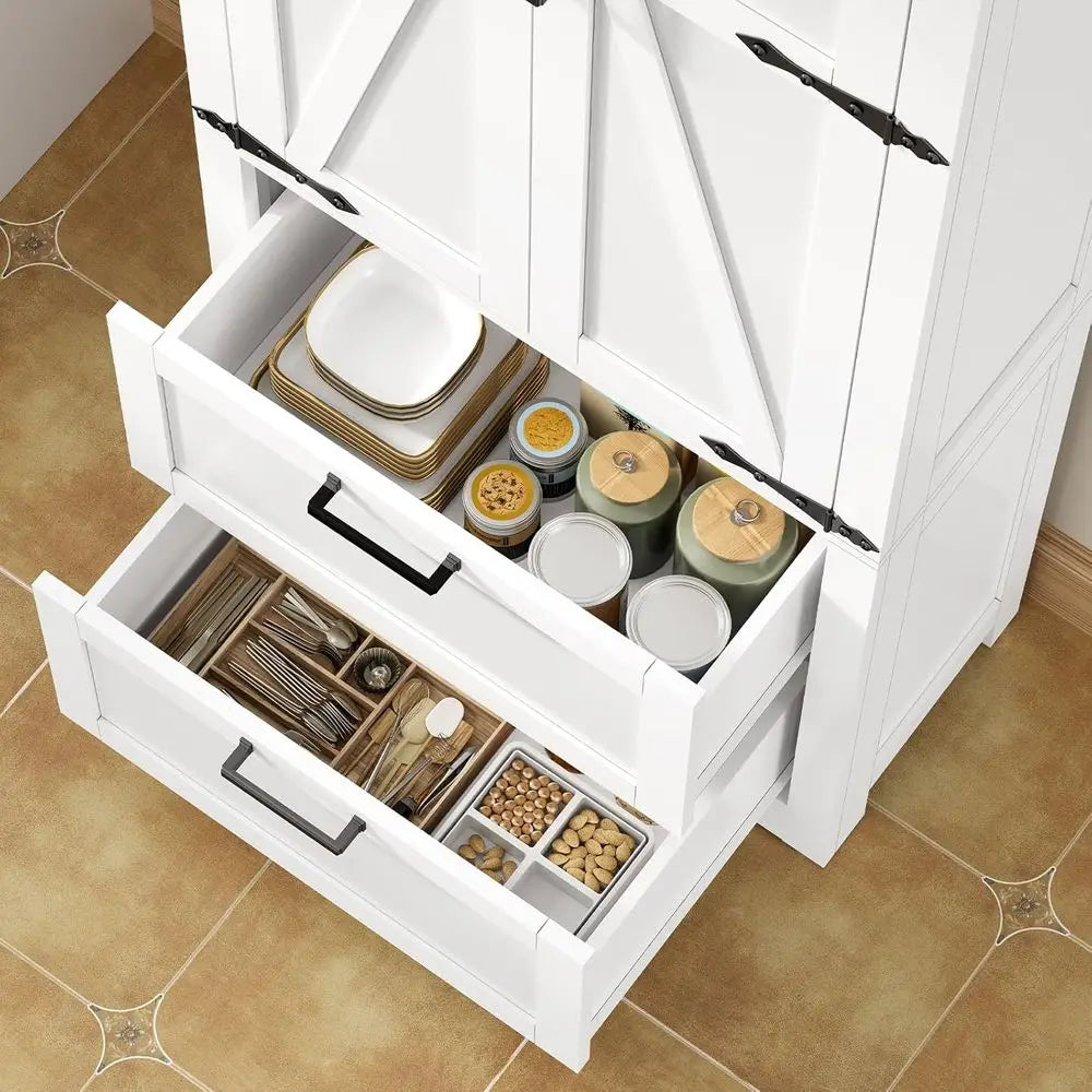 Storage Cabinet With Drawers And Adjustable Shelves