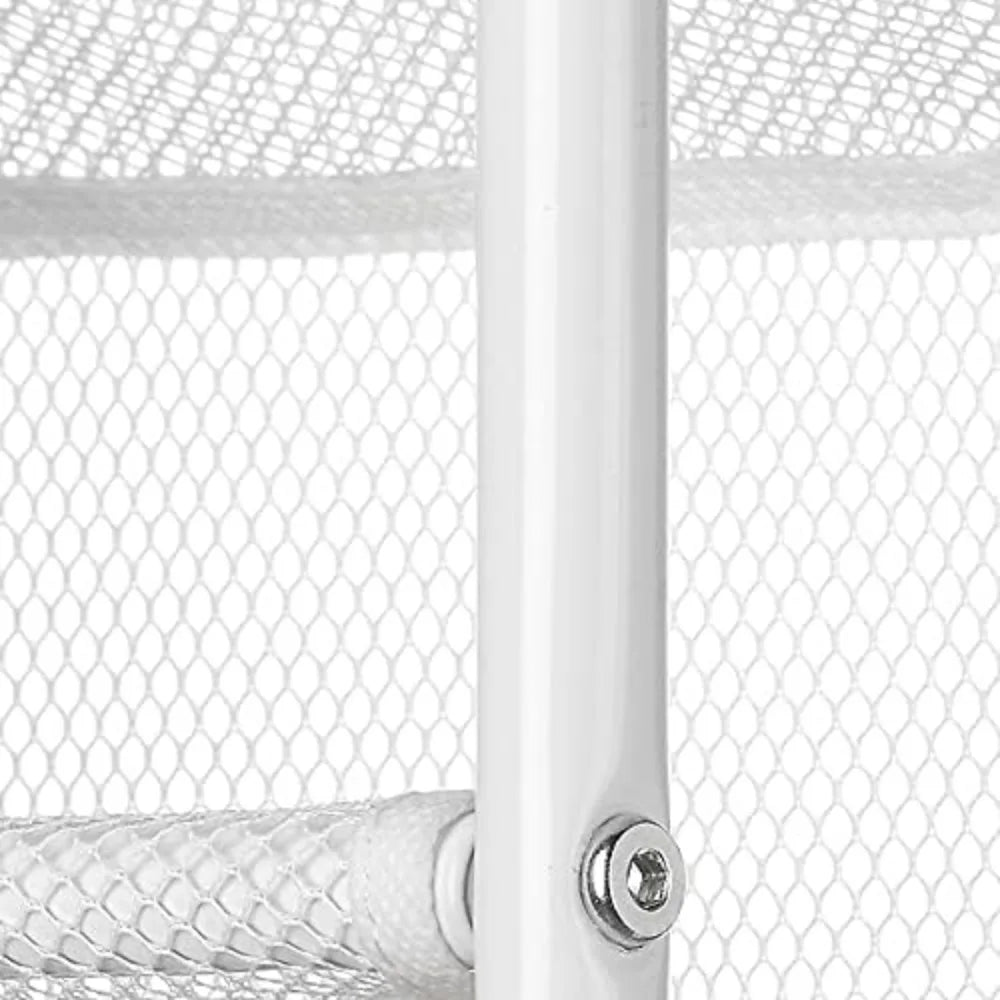 36 Pair Over Door 12 Tier Hanging Shoe Organizer Heavy Duty Metal Mesh Rack Closet Storage White