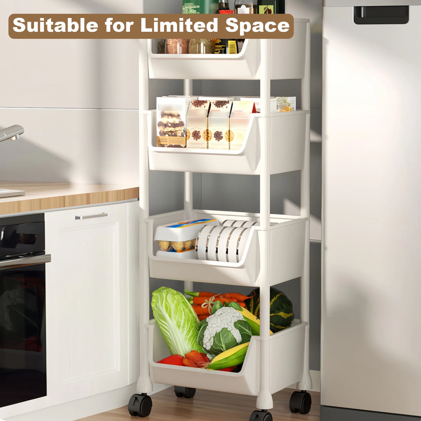 Rolling storage bin.
