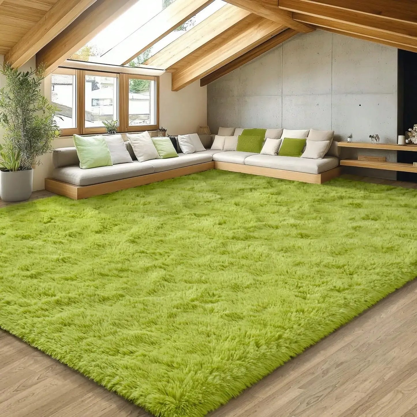 eluckya Plush And Thick Long-Pile Carpet, Super Soft And Comfortable Rug, Non-Slip Thick Pile Carpet, Suitable For Bedrooms, Living Rooms, Bathrooms, Dorm Rooms, Room Decor, Kitchen Essentials, Family Gatherings, Valentine's