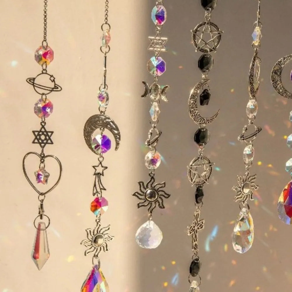 Crystal Dream Catcher Wind Chime Pendant