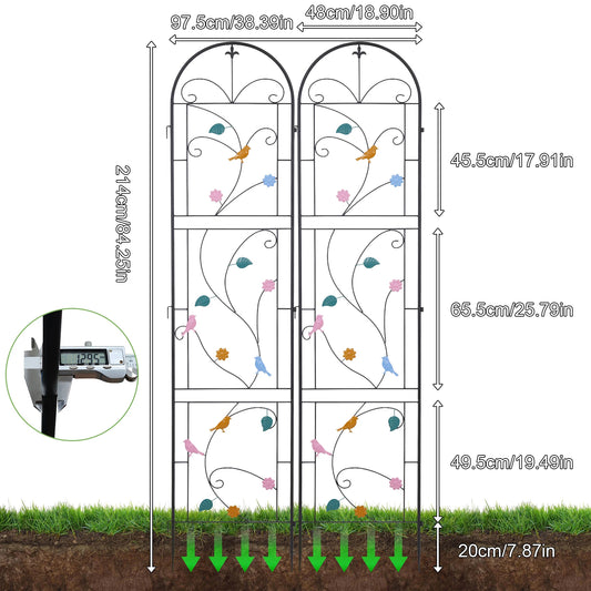 Outdoor Metal Garden Trellis For Climbing Plants