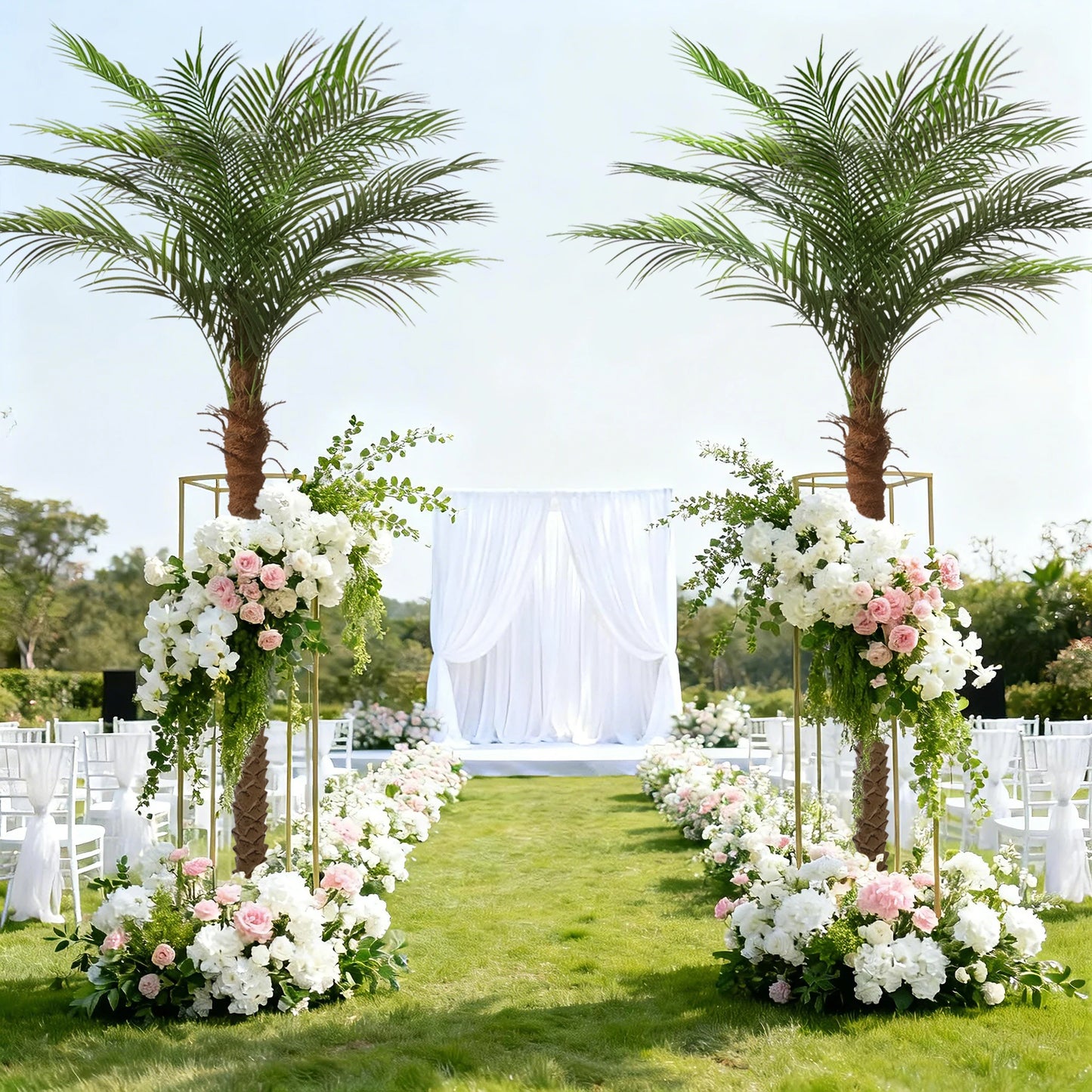 Olitree Artificial Cane Palm Tree For Home Decor