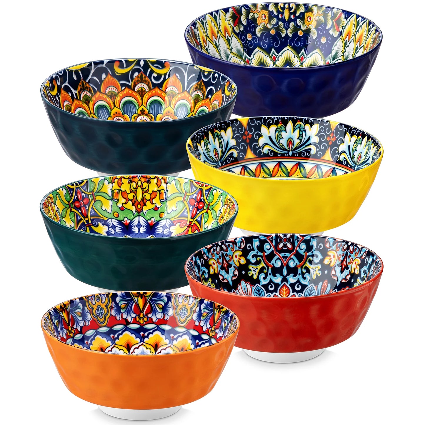 Malacasa Ceramic Soup Bowls 6 Piece Set